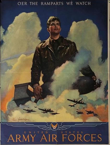 Army Air Forces_Oer the Ramparts We Watch Recruitment Poster